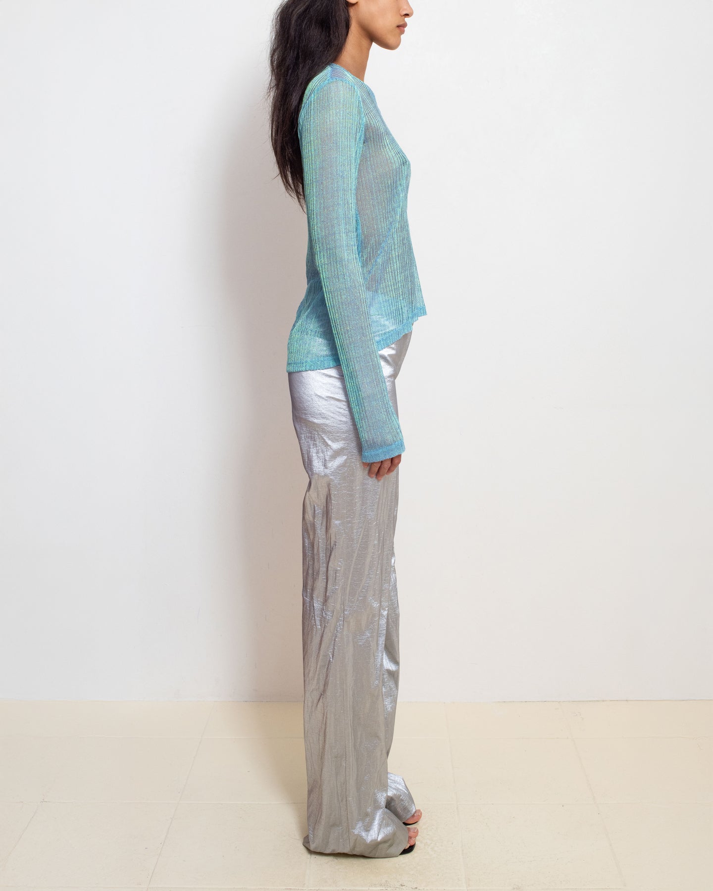 Aquamarine V-neck Top